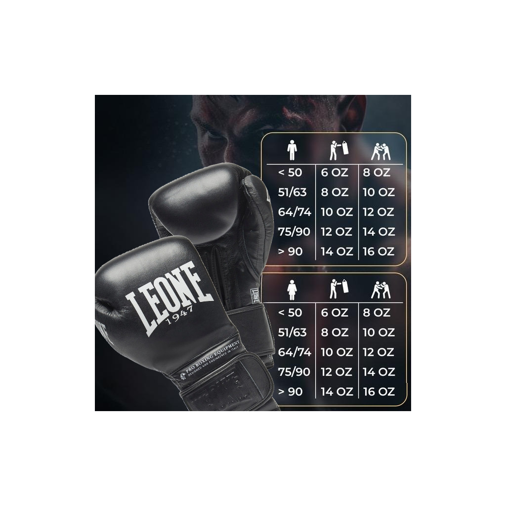 Боксерські рукавички Leone GN111 The Greatest Black 16 унцій (GN111_Black_16oz) - зображення 10