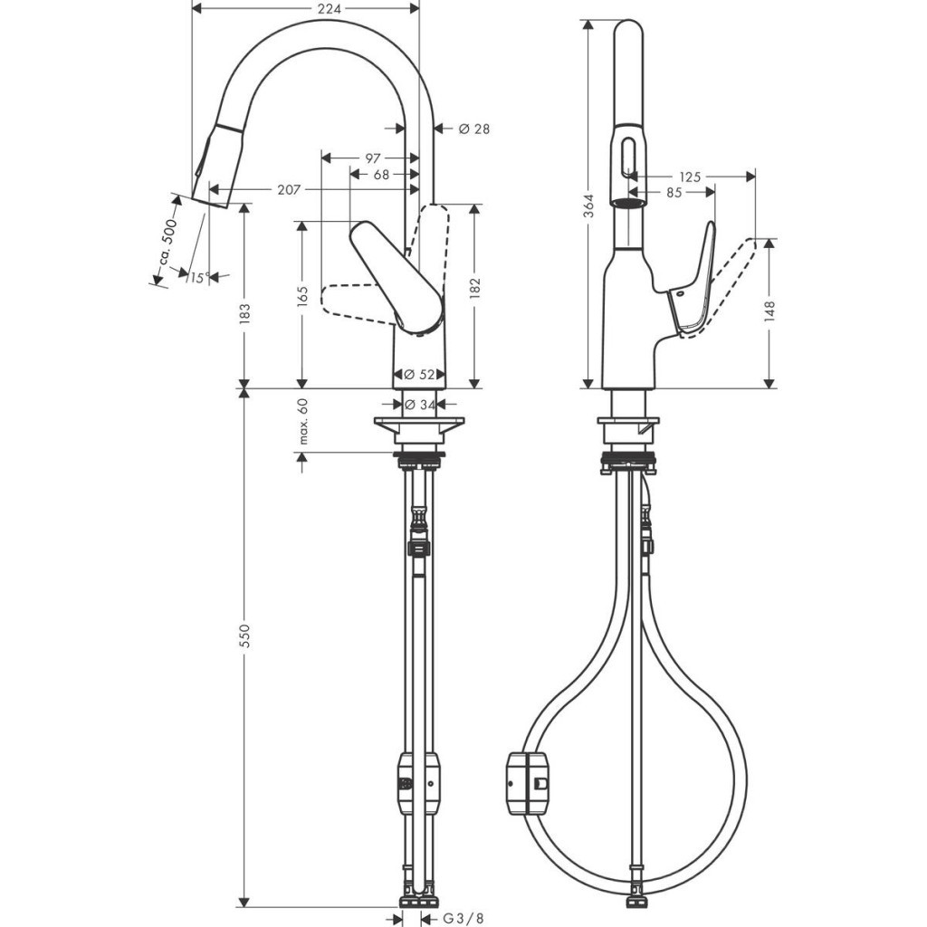 Змішувач Hansgrohe 71801000 - зображення 2