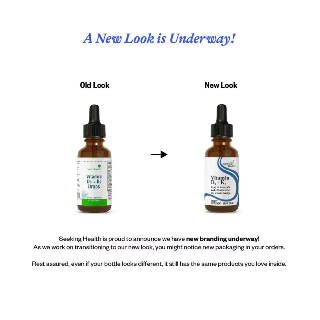 Вітамін Seeking Health Вітамін D3+K2 у краплях, Vitamin D3+K2 Drops, 30 мл (SKH-52135) - зображення 2