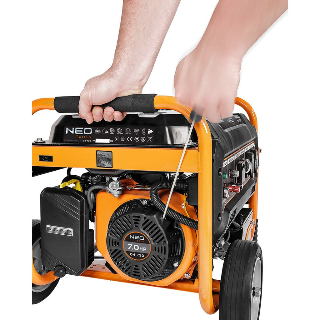 Генератор Neo Tools 230V, 1 фаза, 2.8/3kW, електростарт., AVR (04-730) - изображение 7