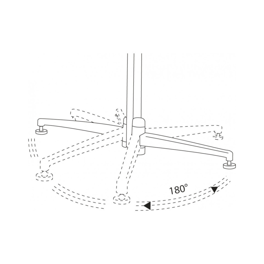 Фліпчарт Magnetoplan Evo модераційна мобільна доладна 1200x1500 синя (1151303) - изображение 7