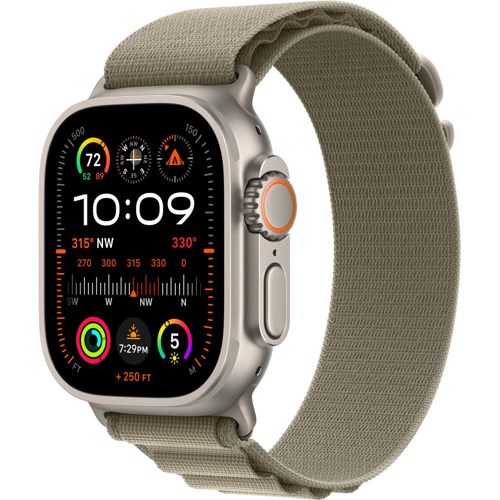 Ремінець до смарт-годинника Apple 49mm Olive Alpine Loop - Medium (MT5U3ZM/A) - зображення 4