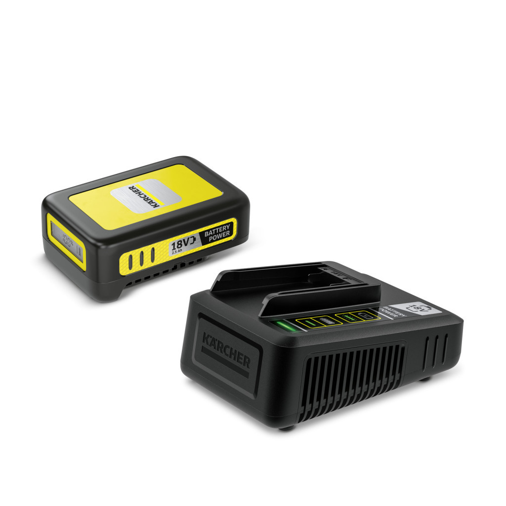Акумулятор до електроінструменту Karcher 18 V 2.5 Ah, набір з швідкісним ЗП (2.445-062.0) - зображення 1