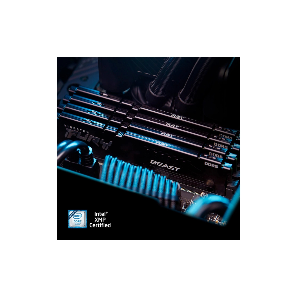 Модуль пам'яті для комп'ютера DDR5 32GB (2x16GB) 5200 MHz Beast AM5 Black Kingston Fury (ex.HyperX) (KF552C36BBEK2-32) - зображення 11