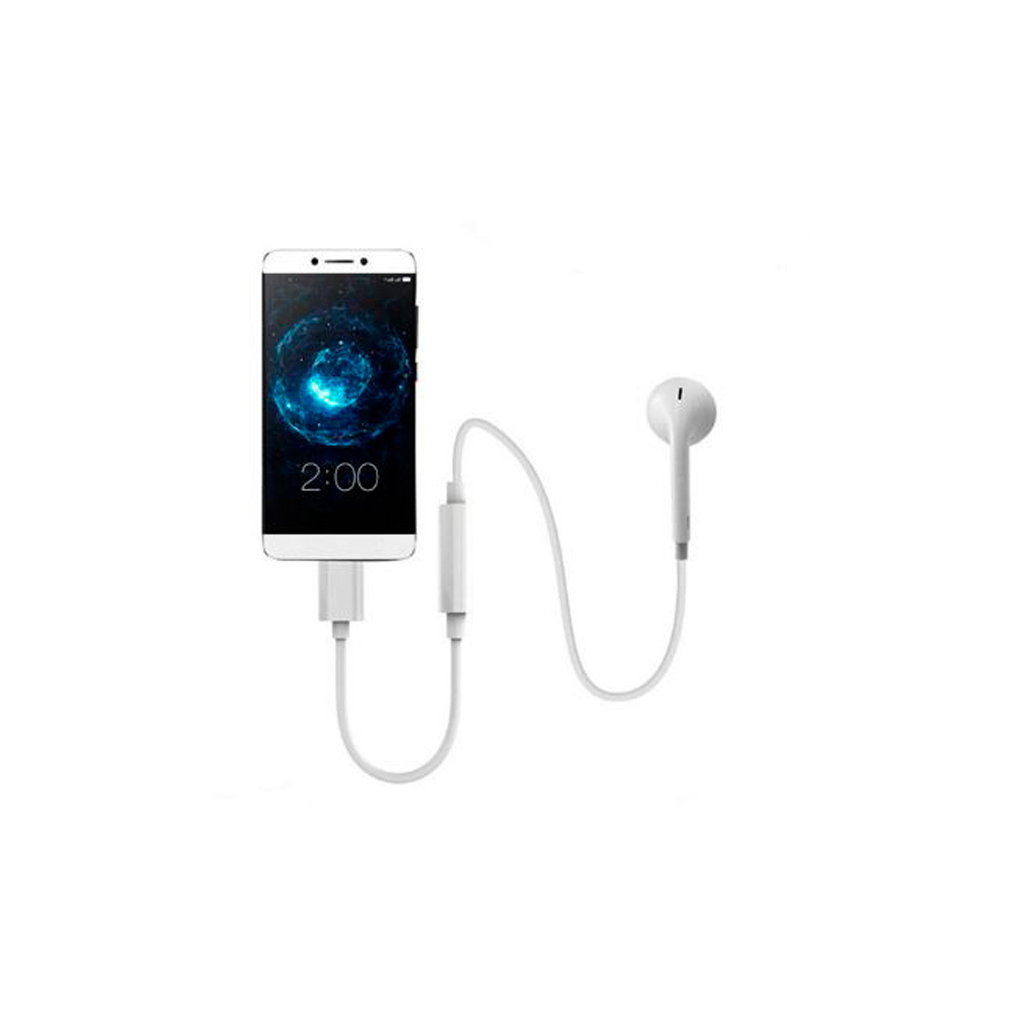 Перехідник Lapara USB Type-C Male - Audio AUX mini jack 3,5 mm Female (LA-Type-C-Audio-3.5mm white) - изображение 4