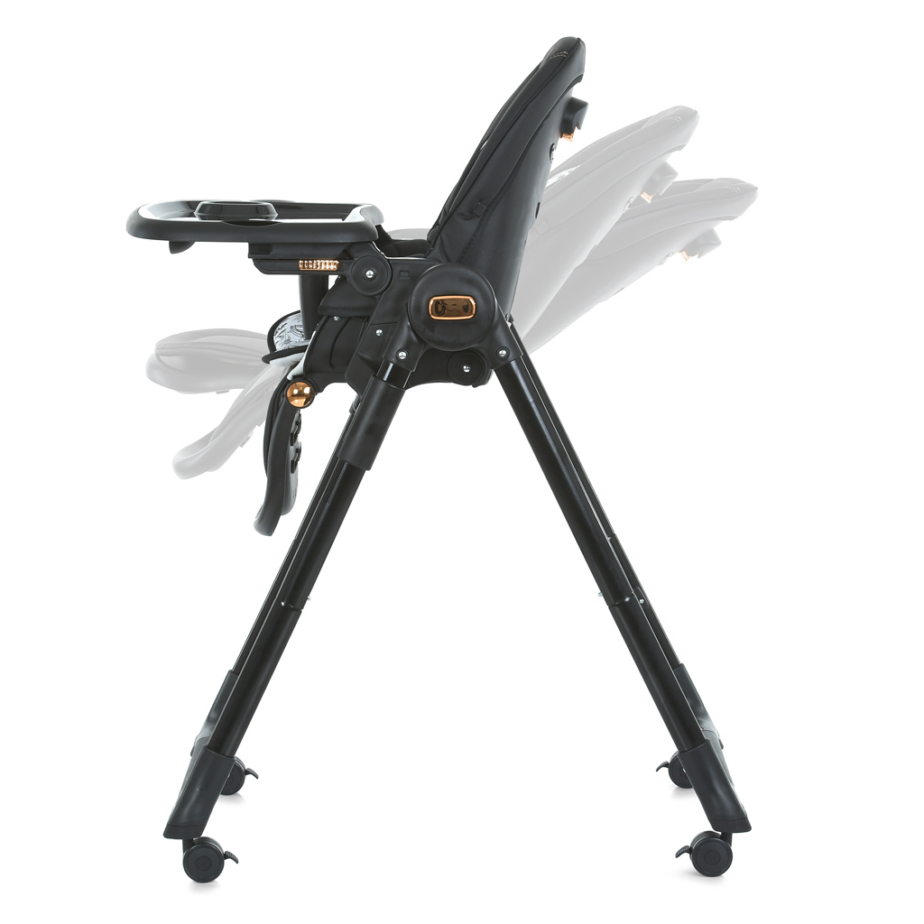 Стілець для годування El Camino ME 1037-B black gold Crystal (ME 1037-B black gold) - зображення 3