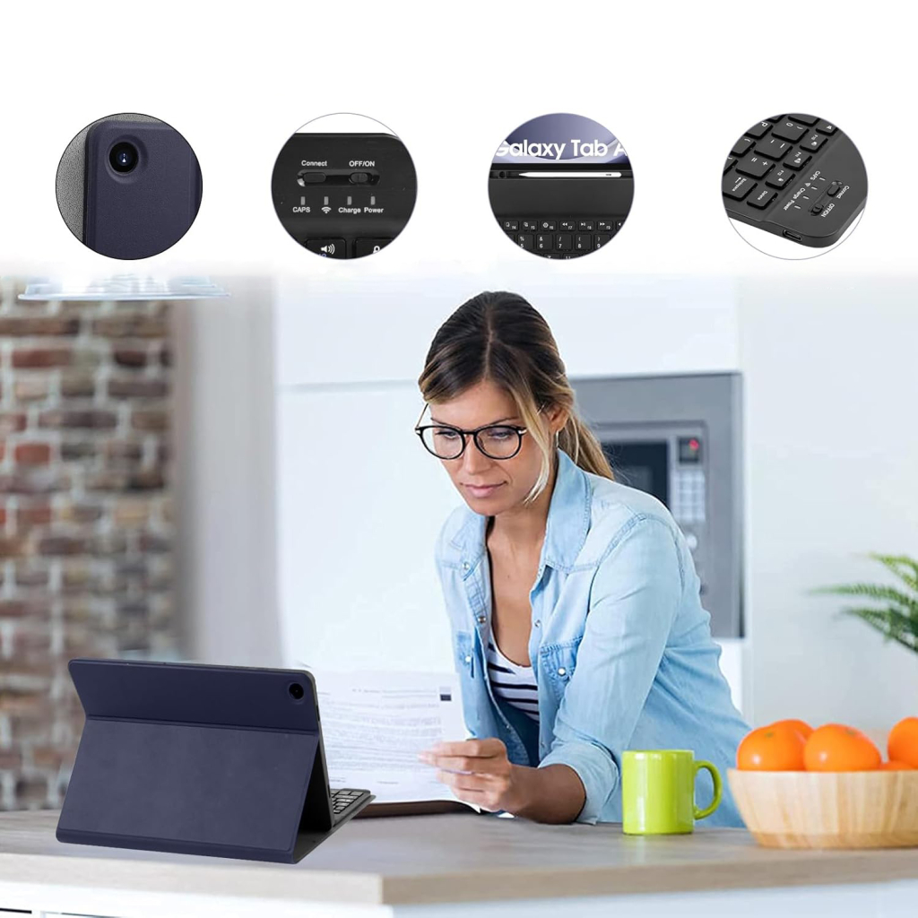 Чохол до планшета BeCover Keyboard+TouchPad Samsung Tab S6 Lite 10.4 P610/P613/P615/P619 Deep Blue (712362) - зображення 4