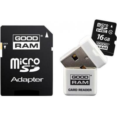 Карта пам'яті Goodram 16Gb microSDHC class 10 (USDR416GBC10R9) - зображення 1