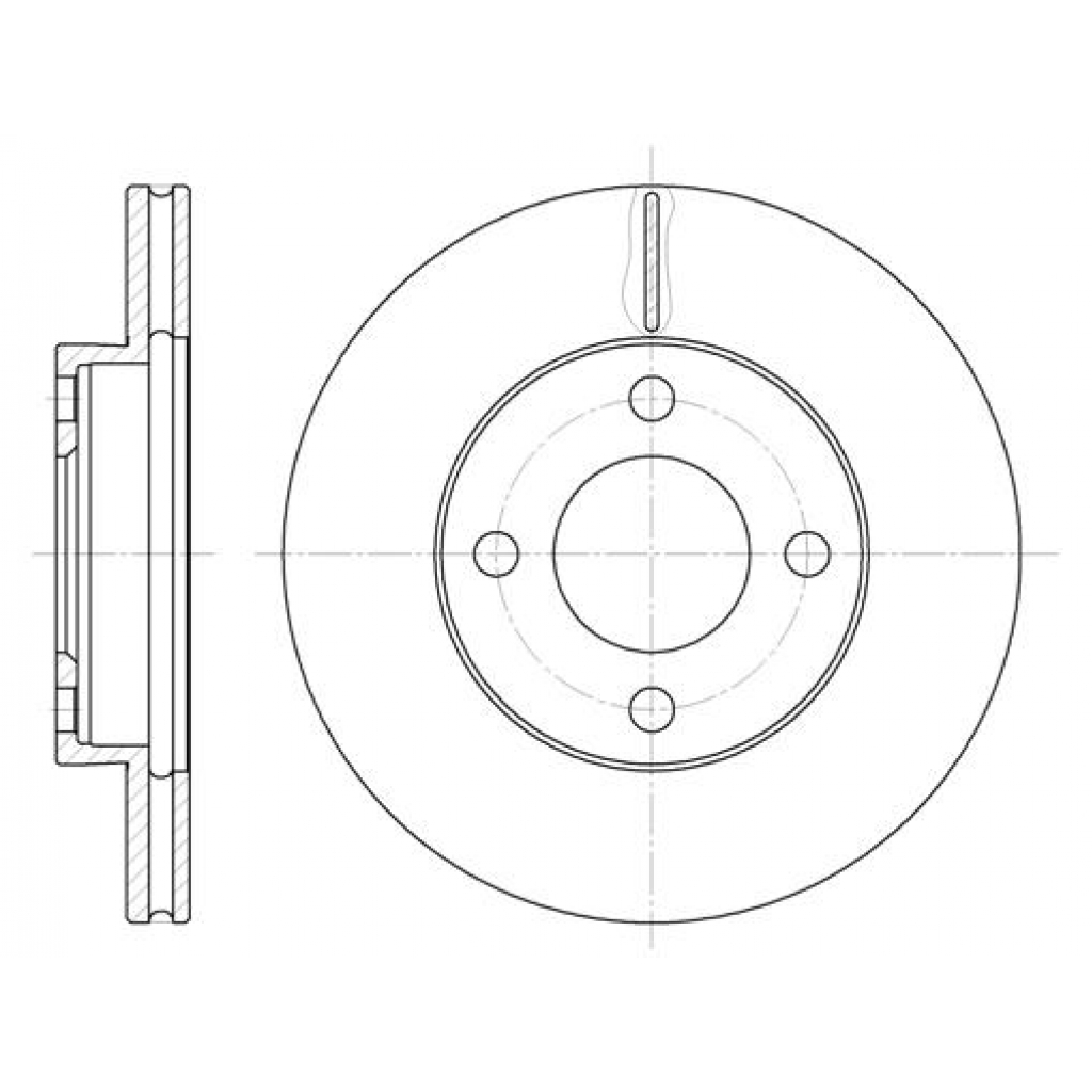 Гальмівний диск REMSA 6185.10 - зображення 1