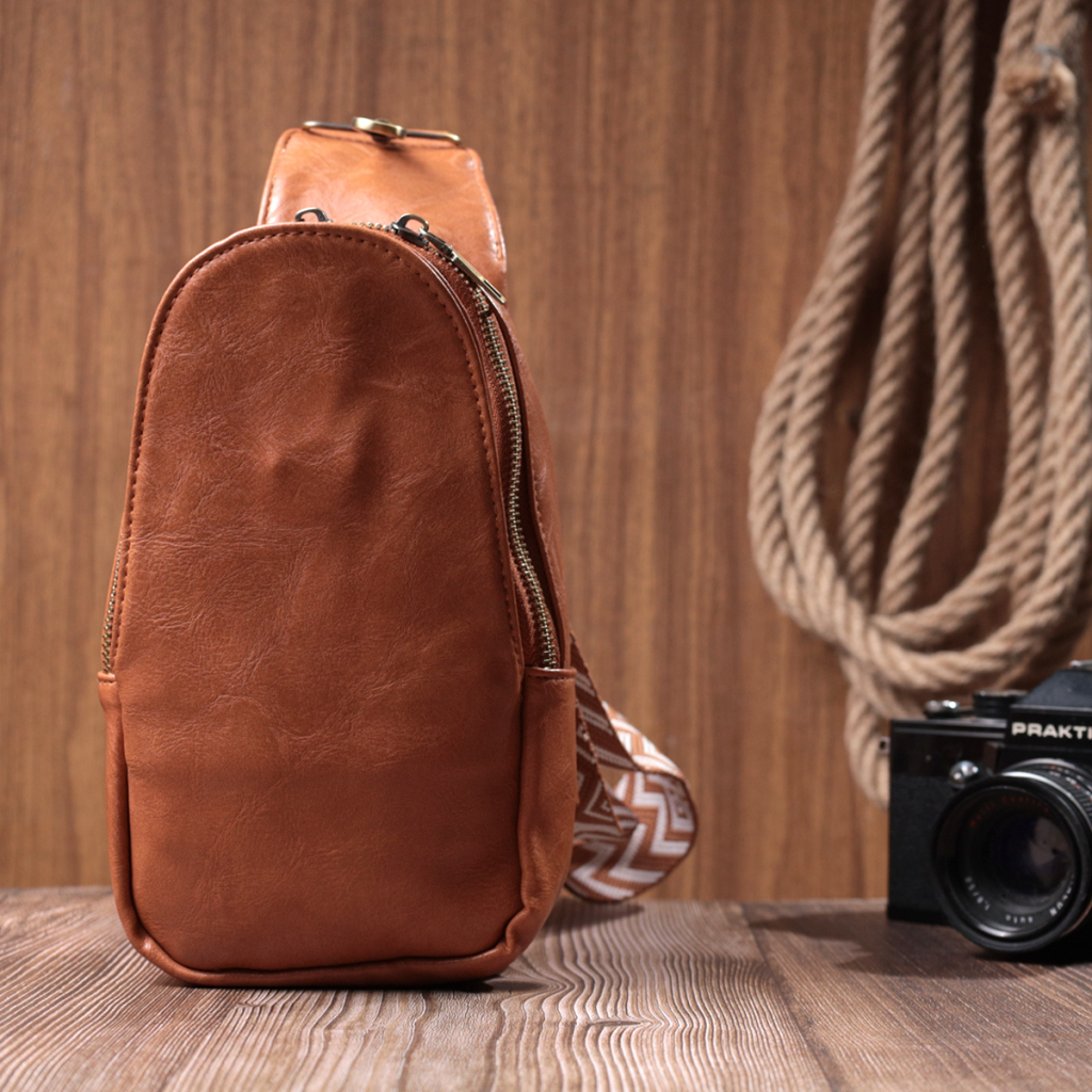 Сумка Vintage Через плече з екошкіри Руда (22793) - зображення 9