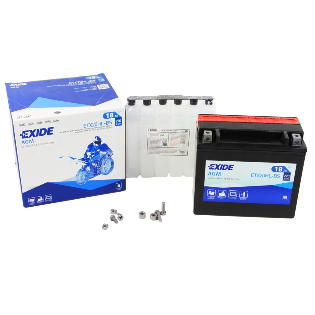 Акумулятор автомобільний EXIDE AGM 18Ah Ев (-/+) (270EN) (ETX20HL-BS) - изображение 3