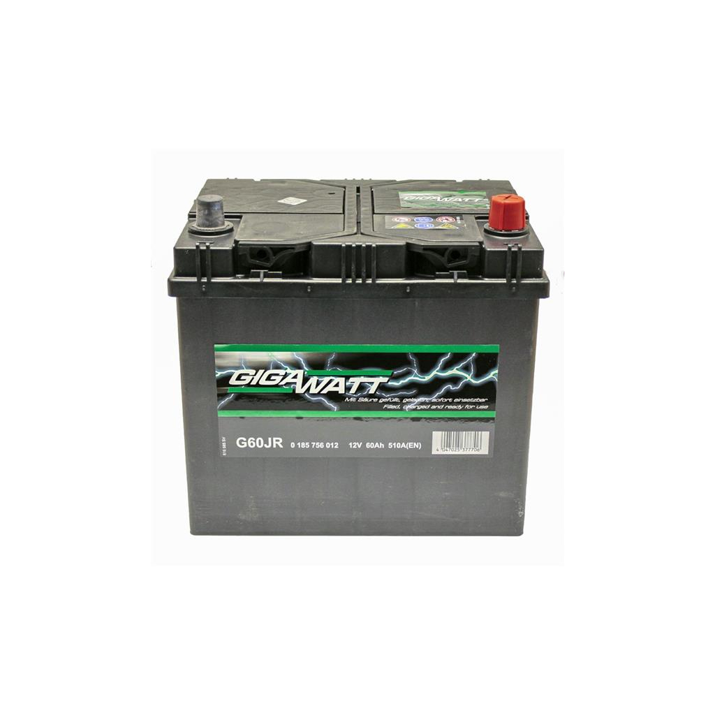 Акумулятор автомобільний GigaWatt 60А (0185756012) - зображення 1