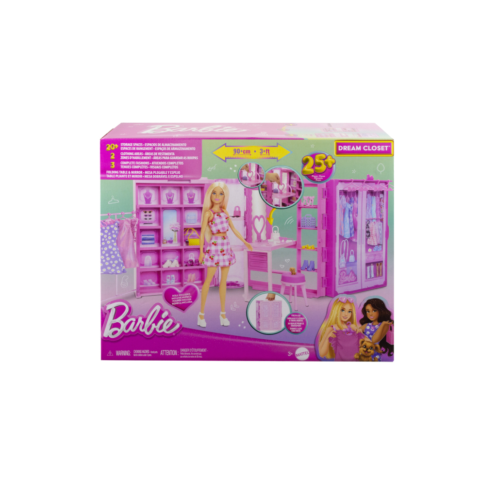 Лялька Barbie Стильна гардеробна з лялькою (HXD58) - зображення 7