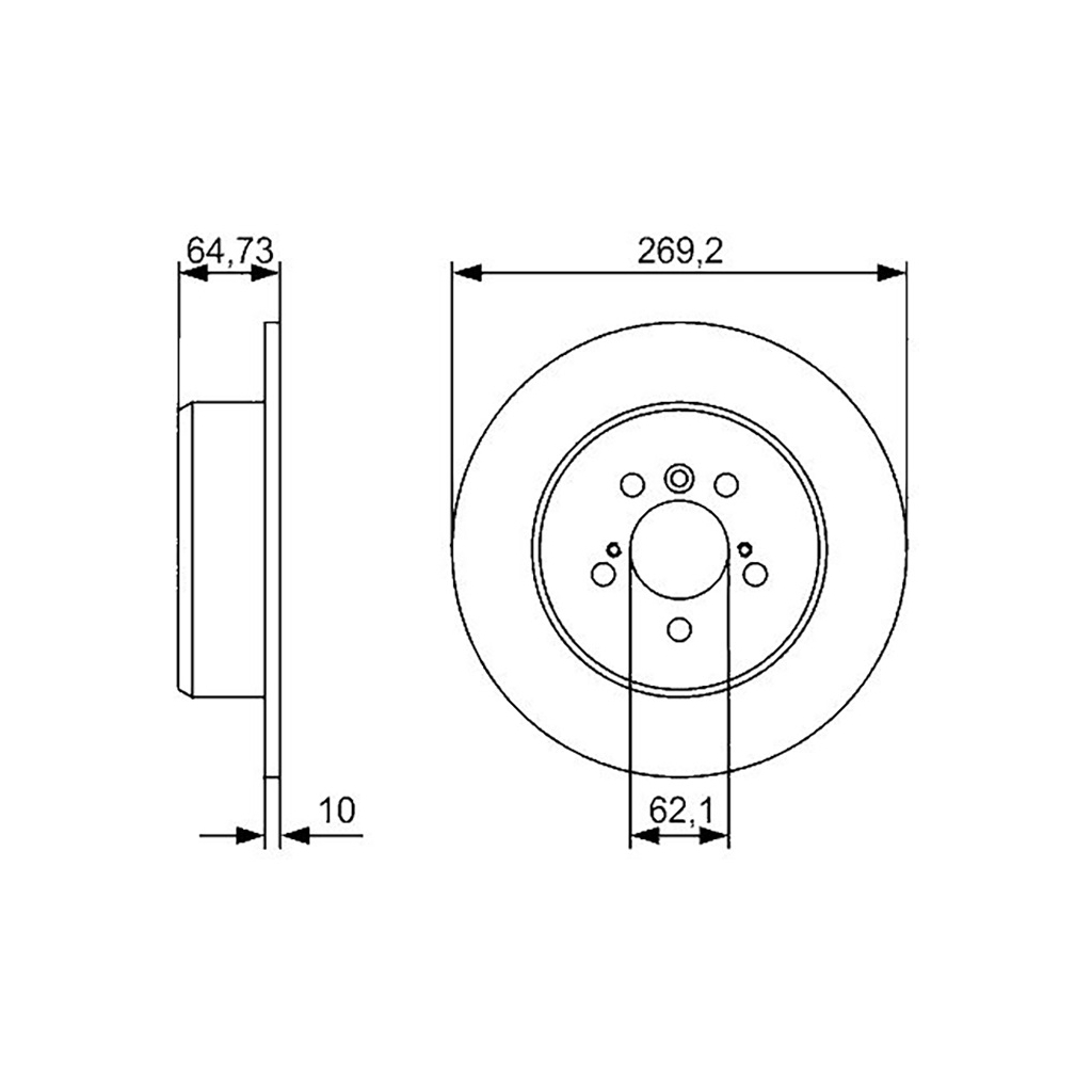 Гальмівний диск Bosch 0 986 479 R00 - зображення 3