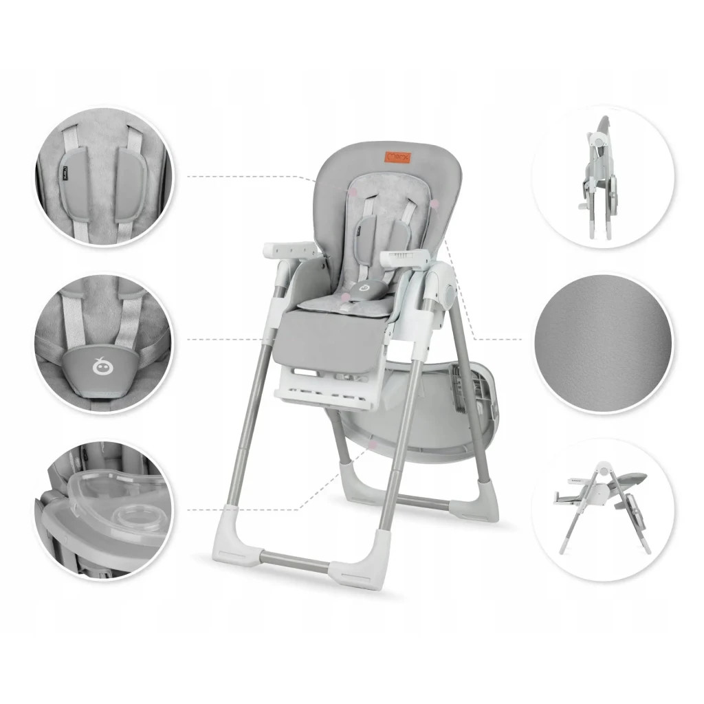 Стілець для годування MoMi GWAJU Light Gray (KRKA00023) - зображення 8