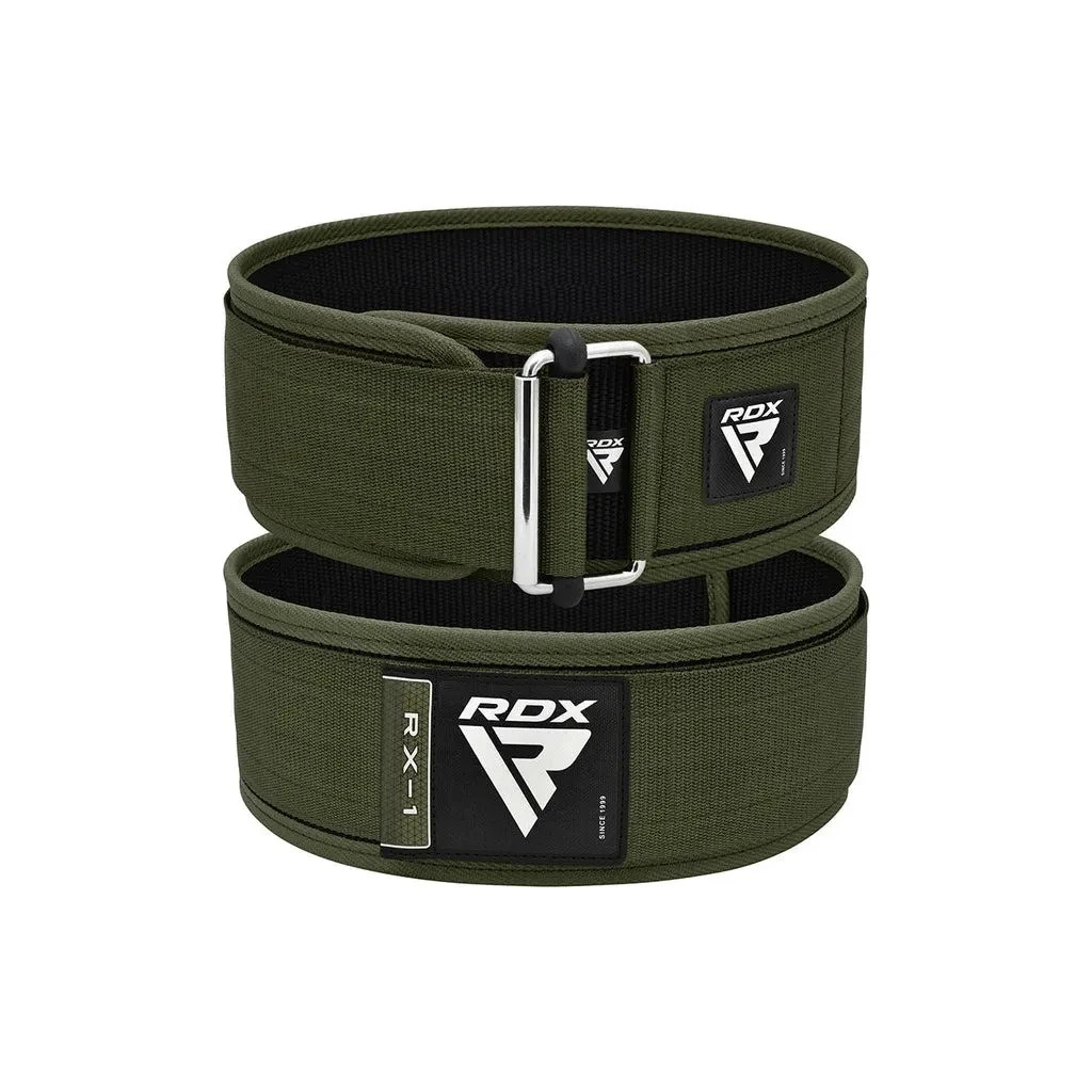 Атлетичний пояс RDX RX1 Weight Lifting Belt Army Green XL (WBS-RX1AG-XL) - зображення 2