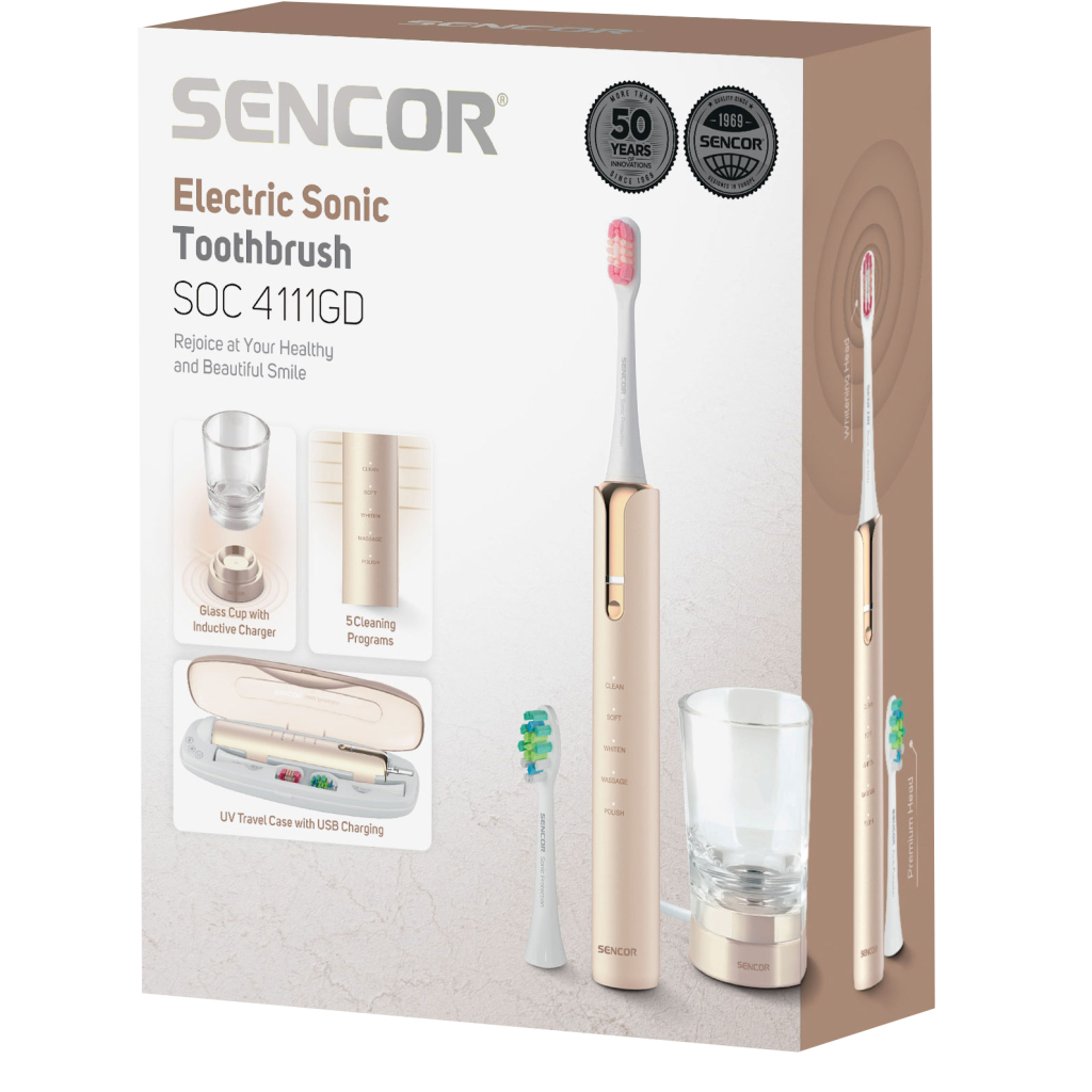 Електрична зубна щітка Sencor SOC 4111GD - зображення 4