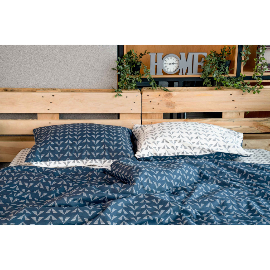 Постільна білизна Ardesto Gloria сатин синій євро 200х220 (ART2022DB) - зображення 12