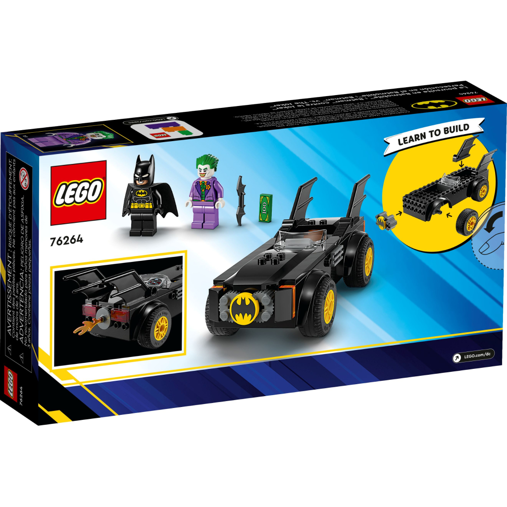 Конструктор LEGO DC Batman Погоня на Бетмобілі: Бетмен проти Джокера 54 деталі (76264) - зображення 6