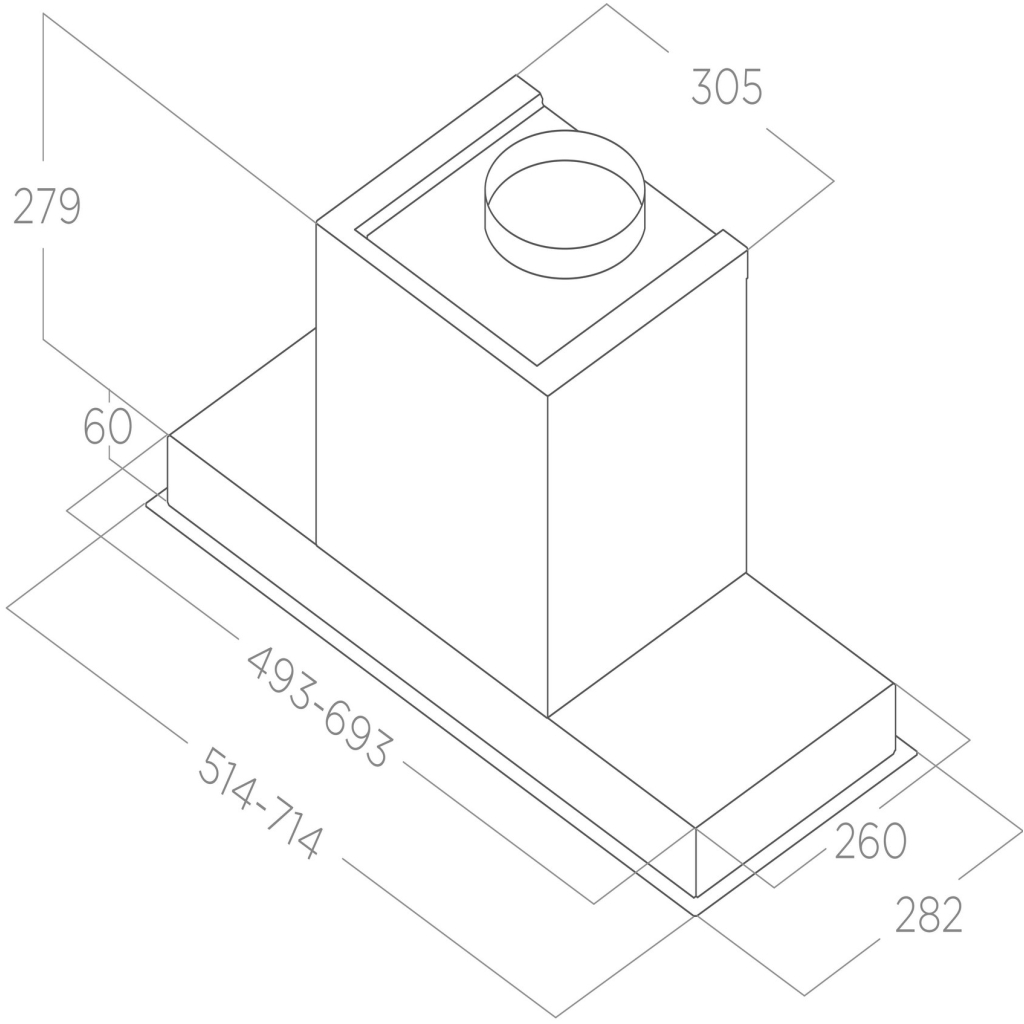 Витяжка кухонна Elica HIDDEN ADVANCE PLUS IX/A/52 - изображение 4