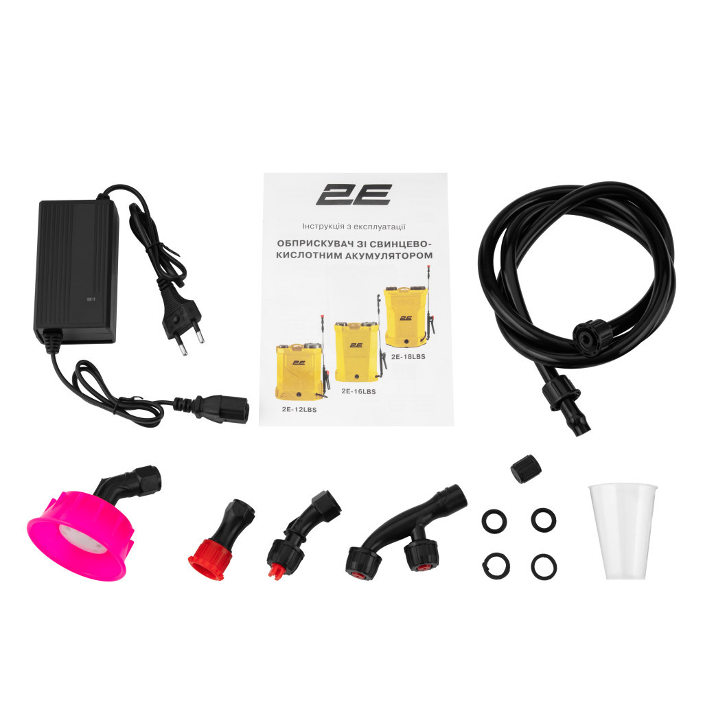 Обприскувач 2E AquaSpray 12LR 12л, 12В, 1х8Ah, 4.5бар, 2.9л/хв, 4.5кг, вольтметр (2E-12LBS) - зображення 11