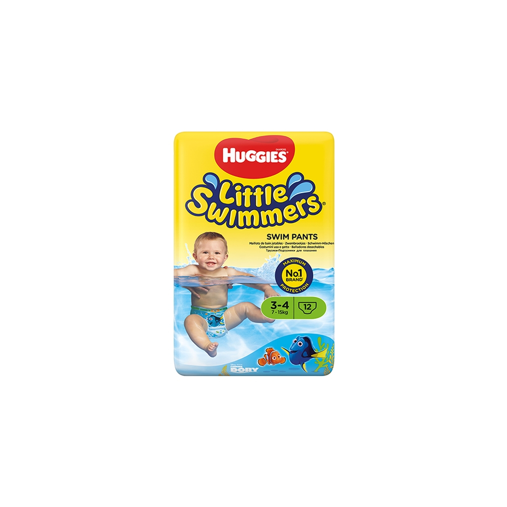 Підгузки Huggies Little Swimmer 3-4 (7-15 кг) 12 шт (36000183399) - зображення 2