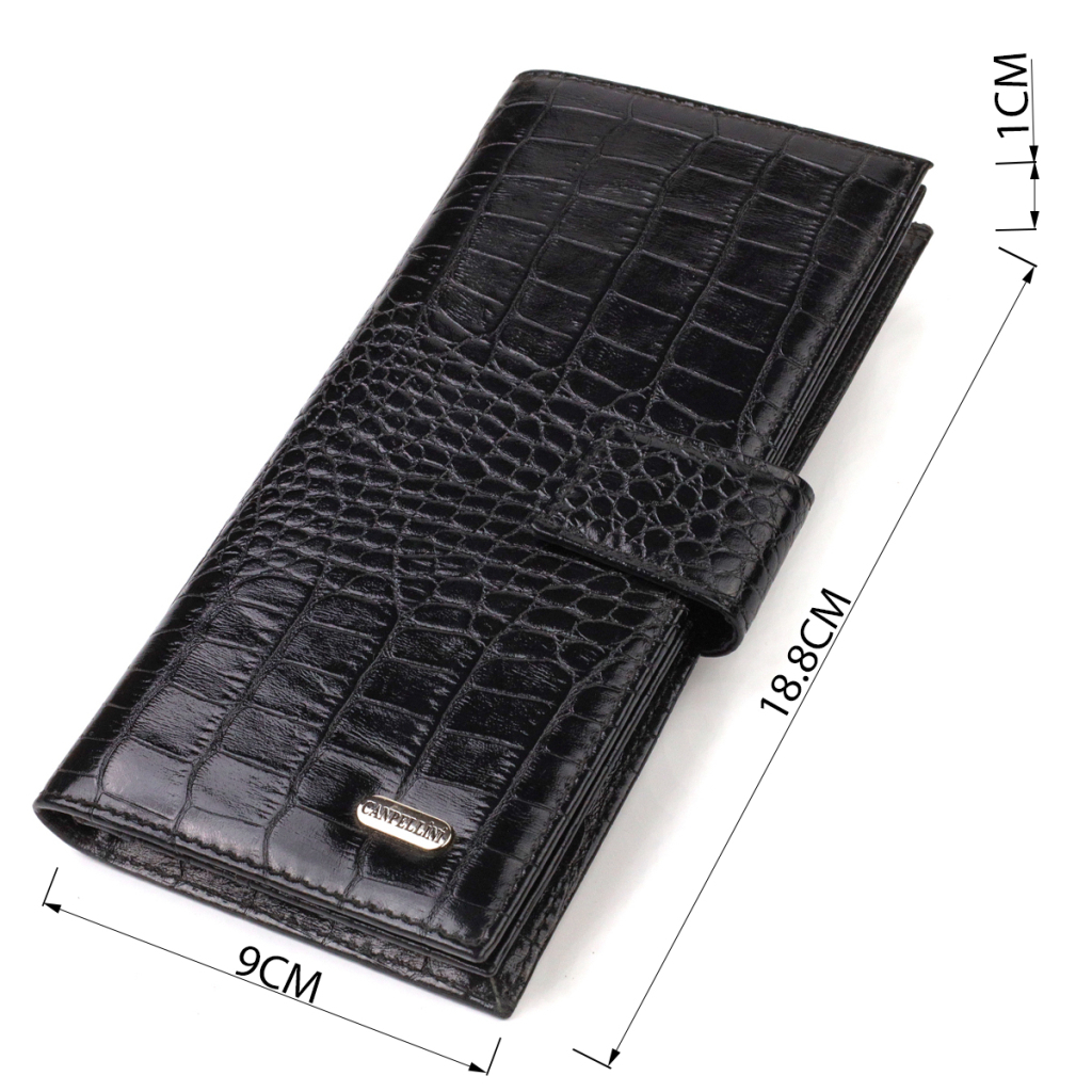 Гаманець Canpellini З натуральної шкіри Чорний (21914) - зображення 3