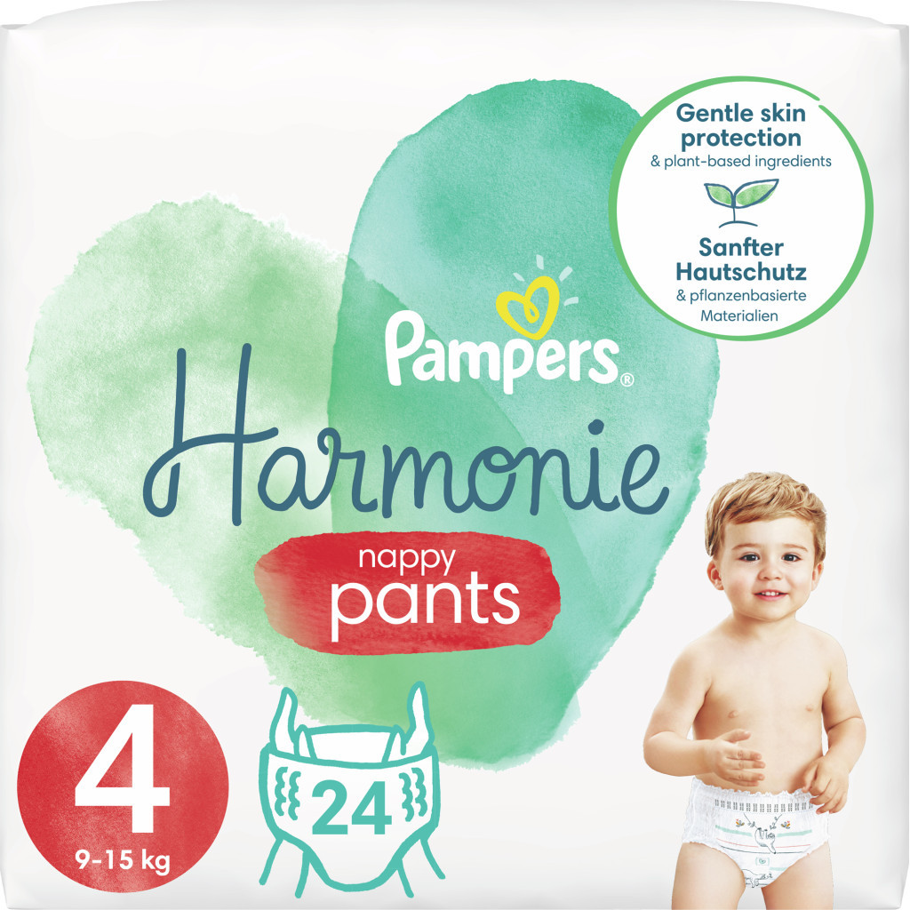 Підгузки Pampers трусики Harmonie Nappy Pants Розмір 4 (9-14 кг) 24 шт (8006540181409) - зображення 1