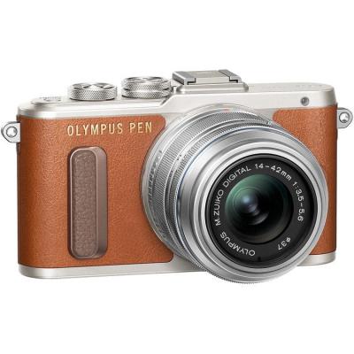 Цифровий фотоапарат Olympus E-PL8 14-42 mm Pancake Zoom Kit brown/silver (V205082NE000) - зображення 3