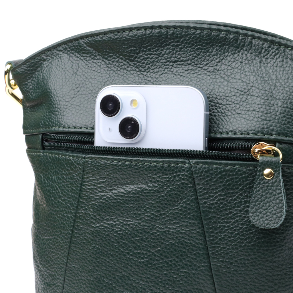 Сумка Vintage З натуральної шкіри Зелена (sale_15120) - зображення 5