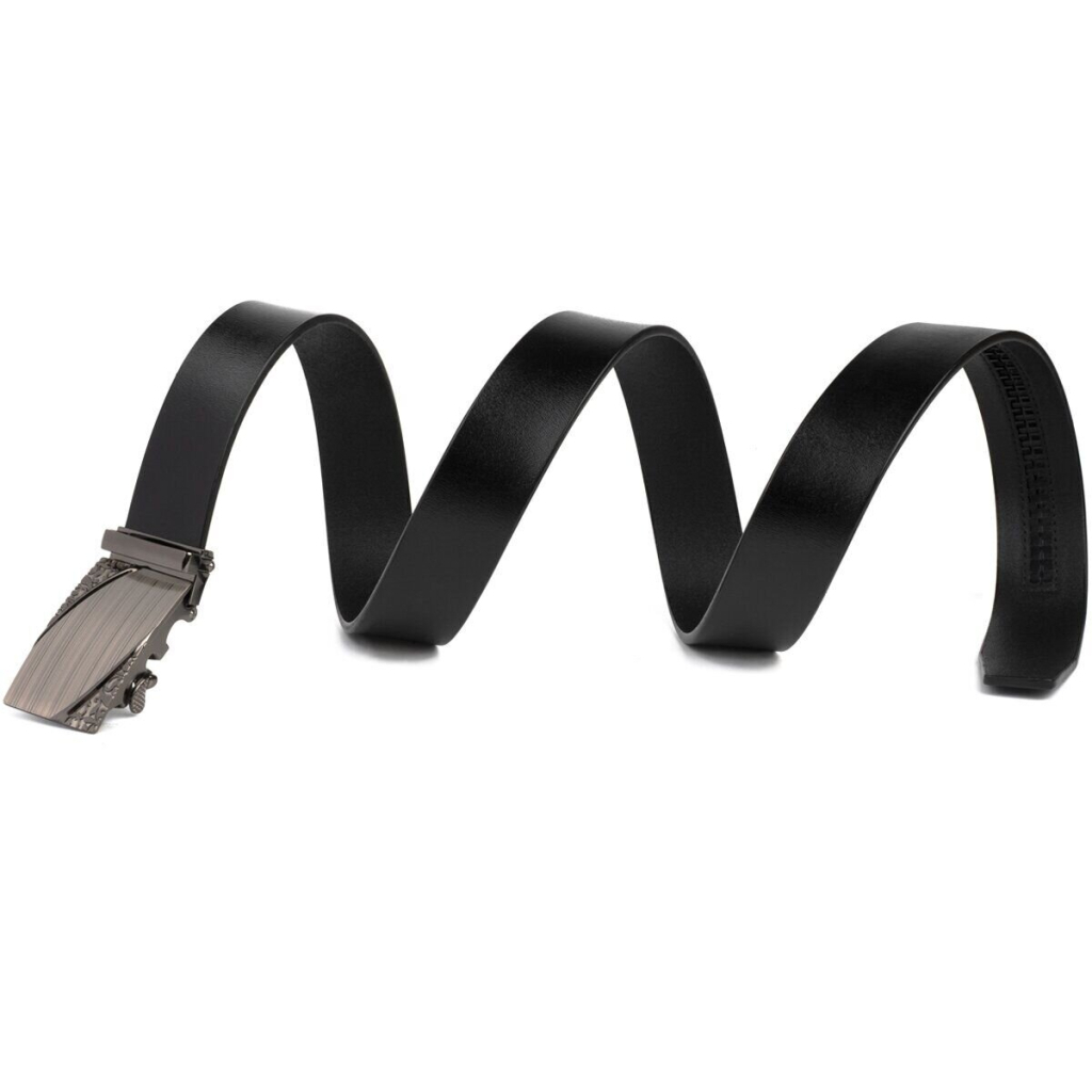 Ремінь Vintage З автоматичною пряжкою з візерунком Чорний (20251) - зображення 2