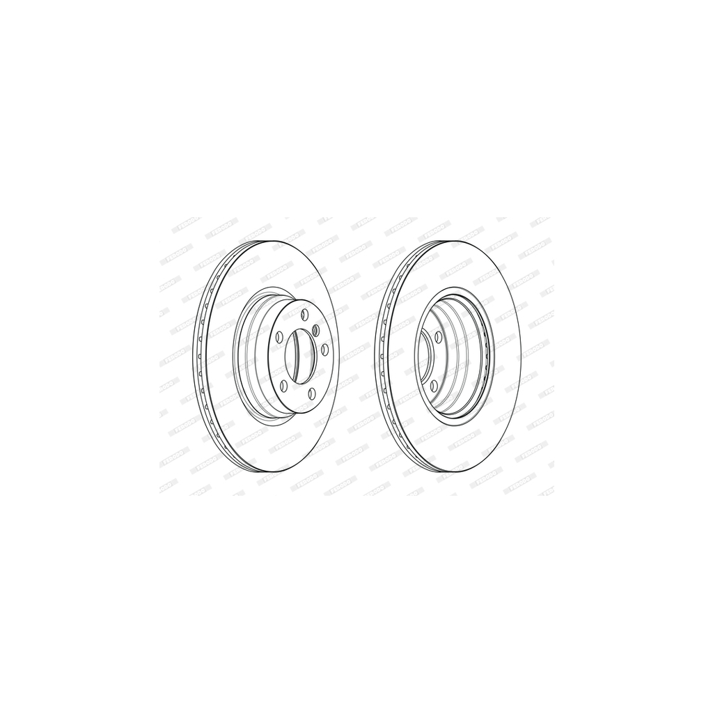 Гальмівний диск FERODO DDF2603C - зображення 1