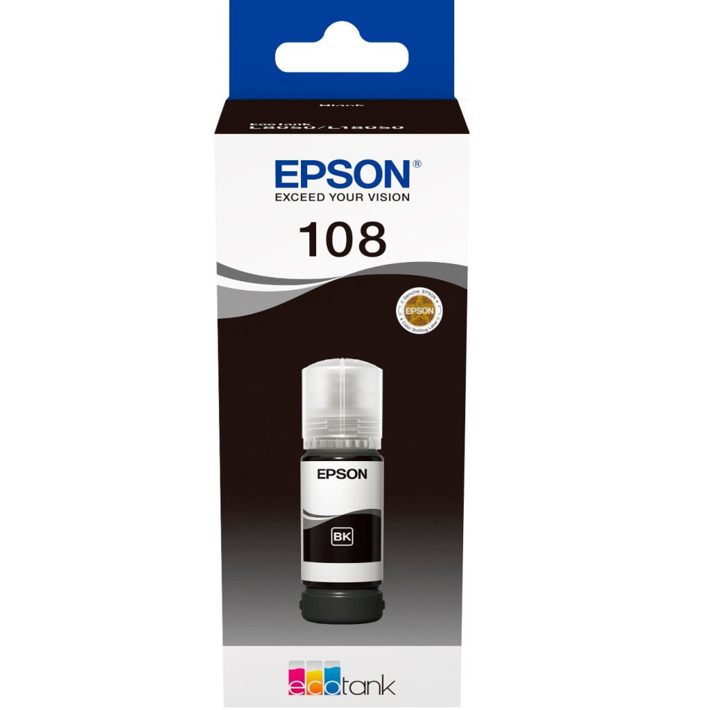 Контейнер з чорнилом Epson 108 EcoTank L8050/L18050 black (C13T09C14A) - зображення 2