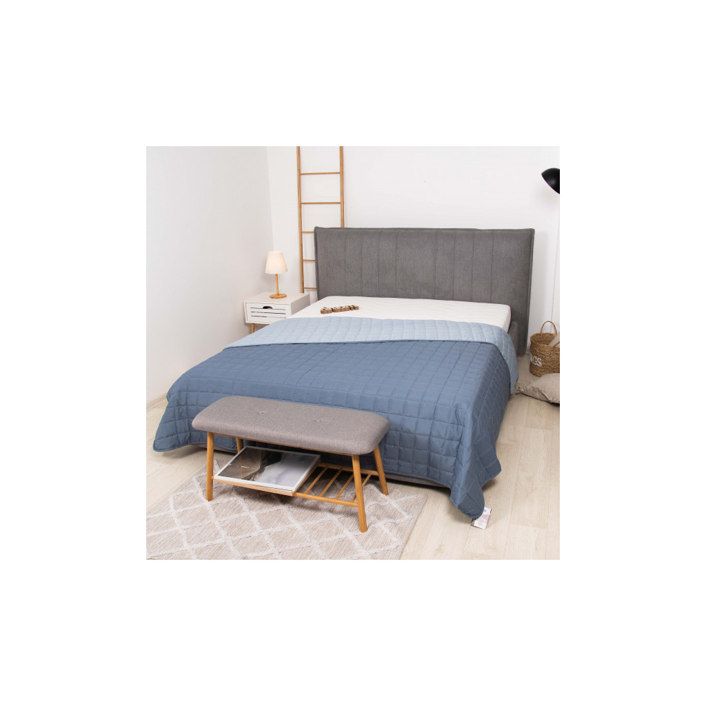 Покривало Viluta стьобане двустороннє Дует Морський бриз 210х220 (дует Морський бриз 210*220) - зображення 2