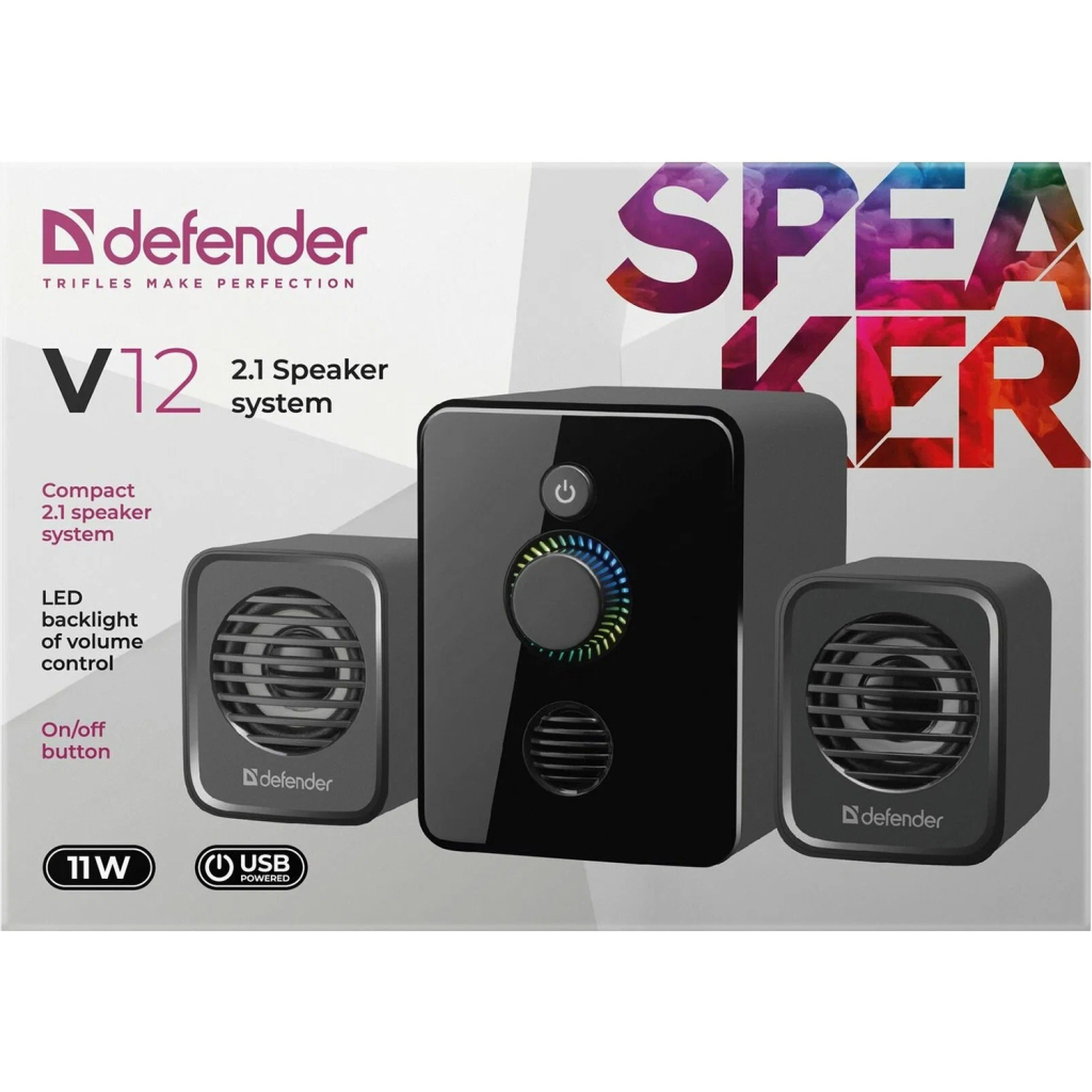 Акустична система Defender V12 USB Black (65212) - зображення 6