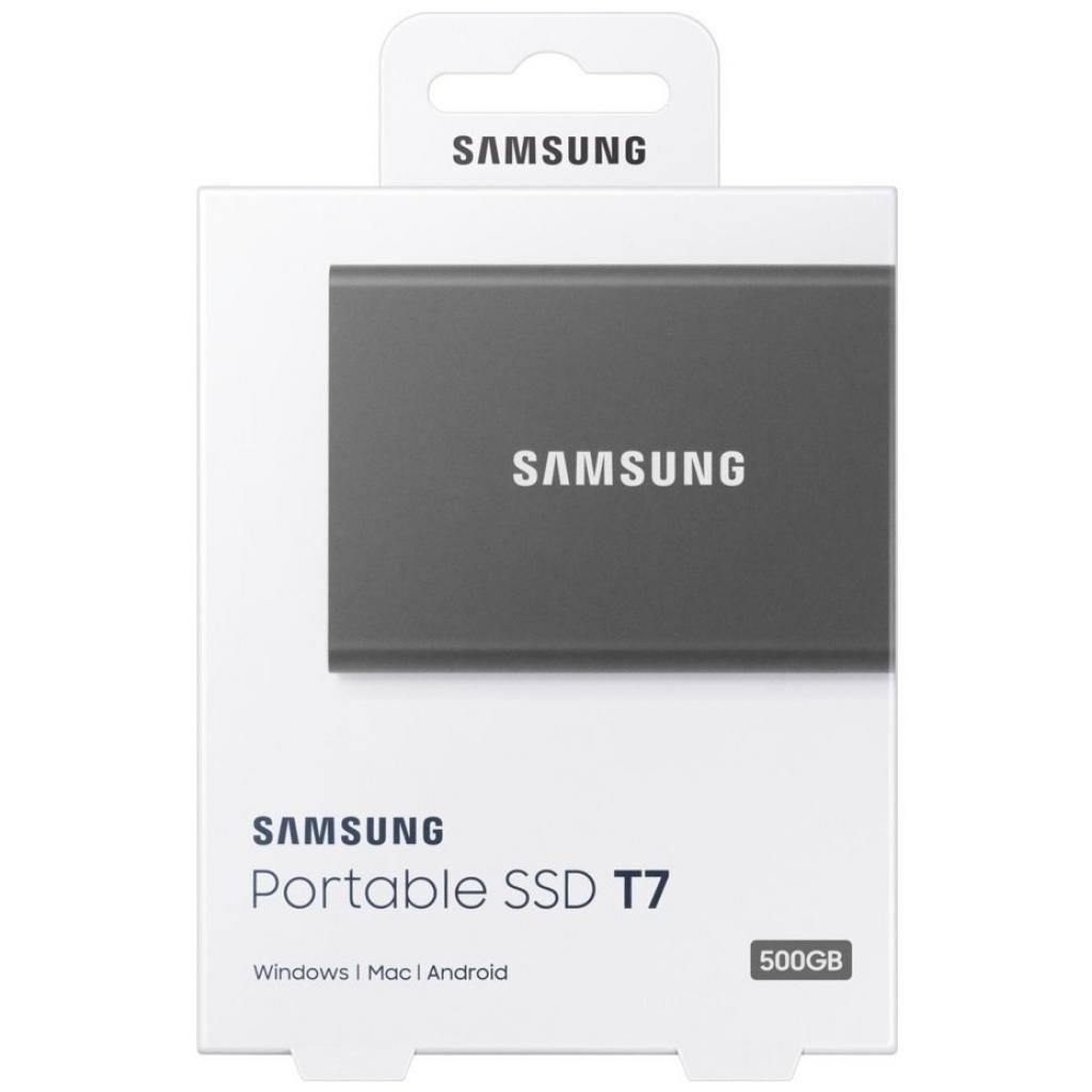 Накопичувач SSD USB 3.2 500GB T7 Samsung (MU-PC500T/WW) - зображення 8