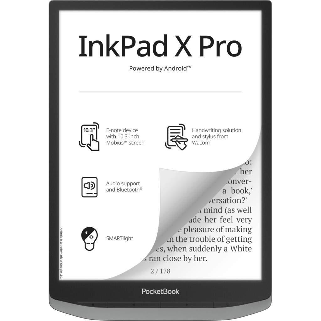 Електронна книга Pocketbook 1040D InkPad X PRO Mist Grey (PB1040D-M-WW) - зображення 1