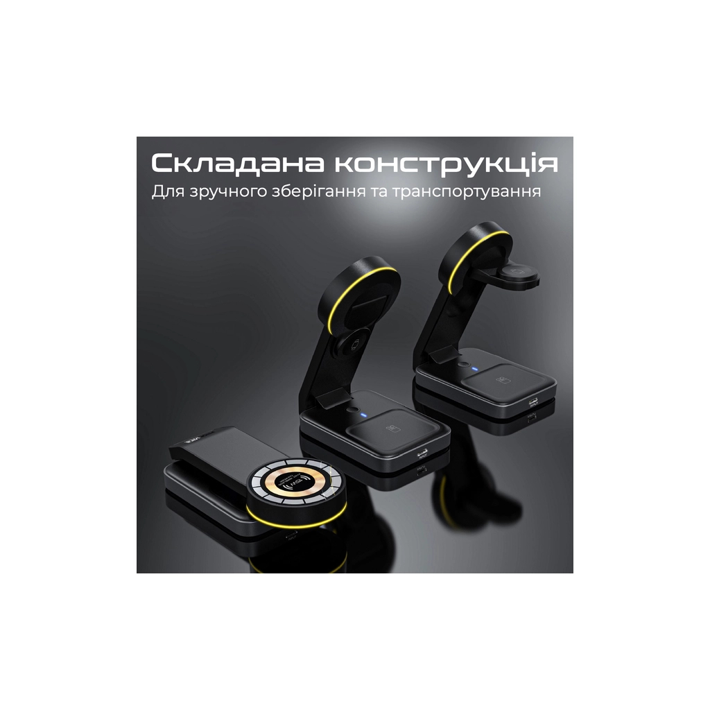 Зарядний пристрій Promate wireless charger transfold (transfold) - зображення 9