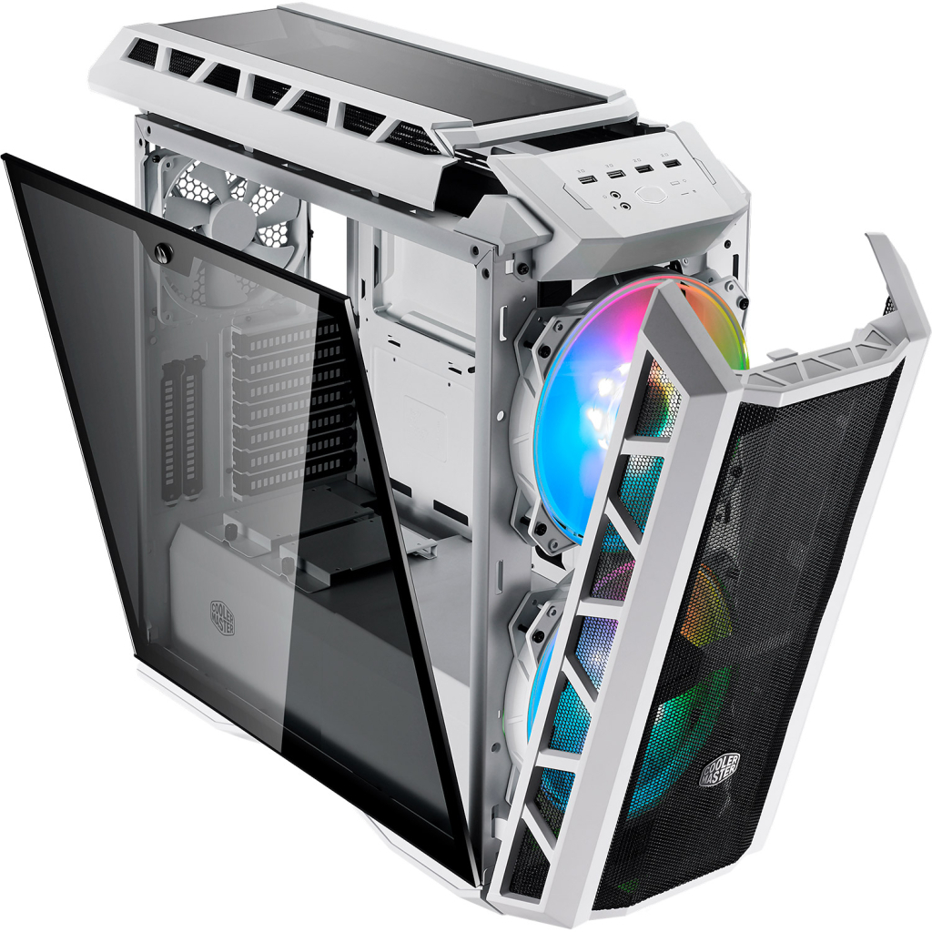 Корпус CoolerMaster MasterCase H500P Mesh White ARGB (MCM-H500P-WGNN-S01) - зображення 6
