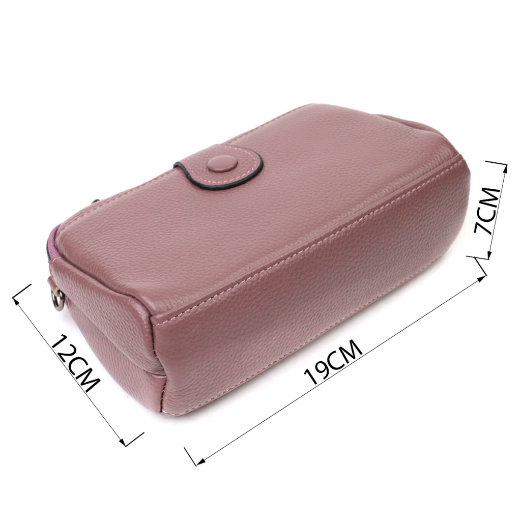 Сумка Vintage З натуральної шкіри Пудрова (22126) - зображення 4