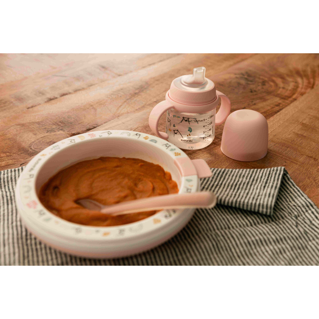 Поїльник-непроливайка Suavinex Bear family чашка з силіконовим носиком, 150 мл, +6 міс. рожева (308675) - изображение 4