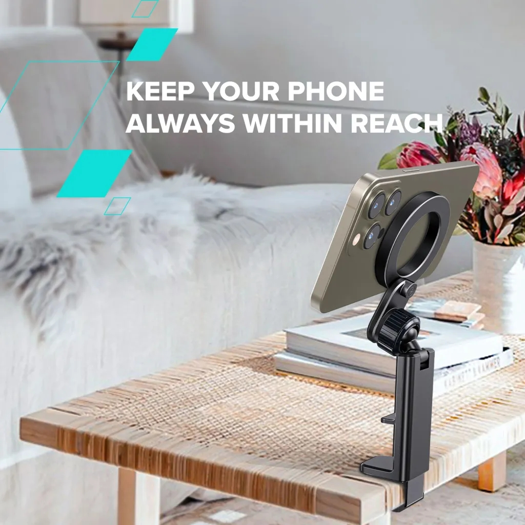 Тримач для смартфонів Canyon Magnetic travel holder OnGrip 11 clip mount Black (CNS-CCHM11) - зображення 9