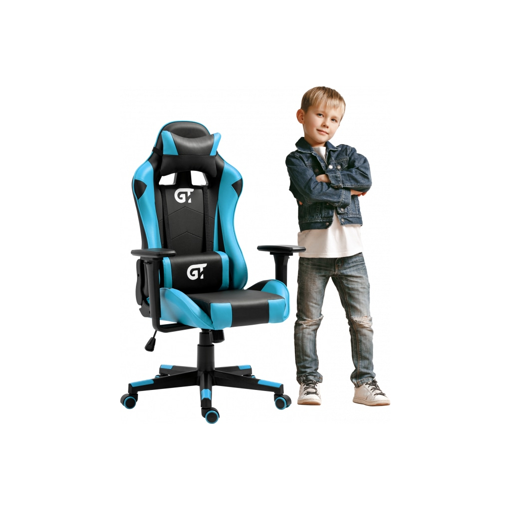Крісло ігрове GT Racer X-5934-B Black/Blue (X-5934-B Kids Black/Blue) - зображення 7