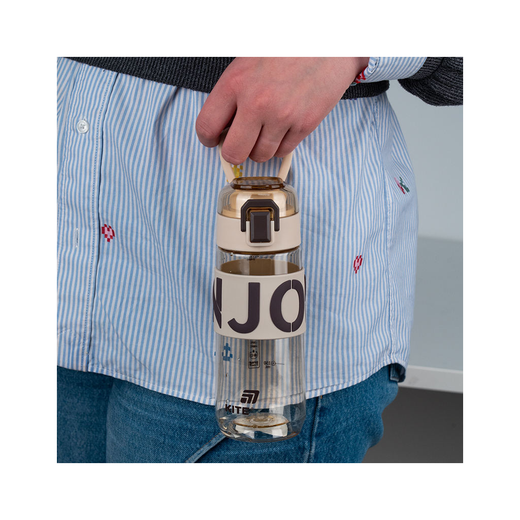 Пляшка для води Kite 550 мл коричнева (K25-1232-3) - зображення 6