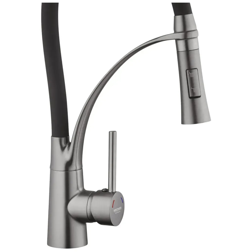 Змішувач Kroner Ersel-GRP03393BLK (CV033800) - зображення 4