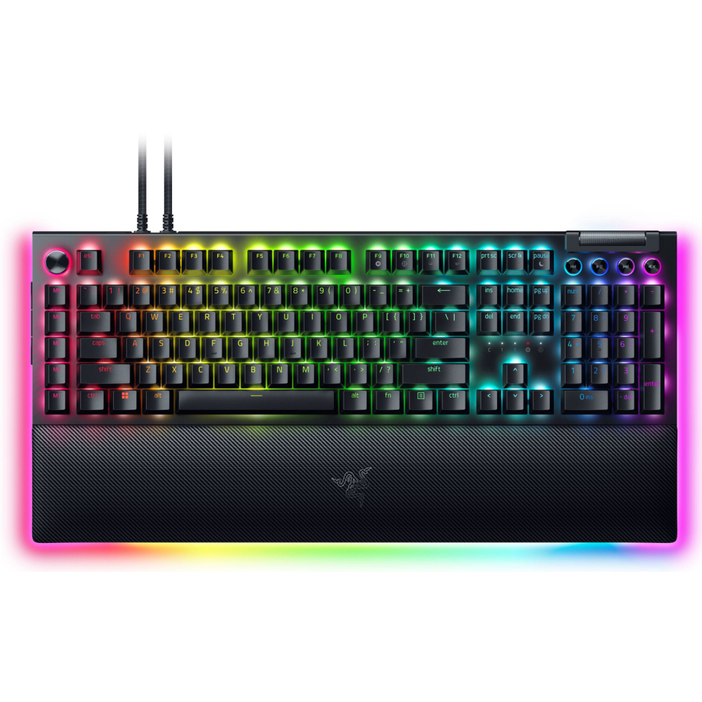 Клавіатура Razer BlackWidow V4 PRO Green Switch USB UA Black (RZ03-04680100-R3M1) - зображення 1
