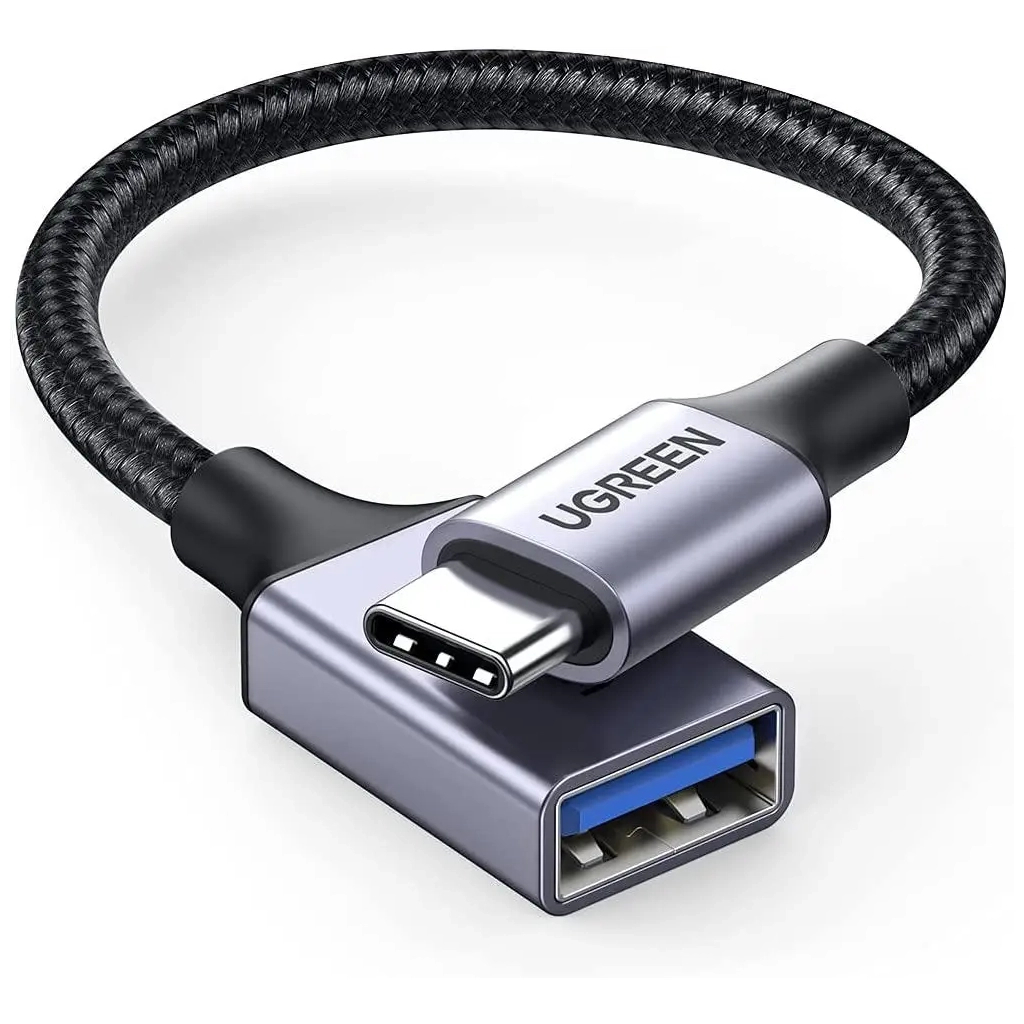 Перехідник OTG USB 3.0 AF to USB-C 0.1m US378 black Ugreen (70889) - зображення 1