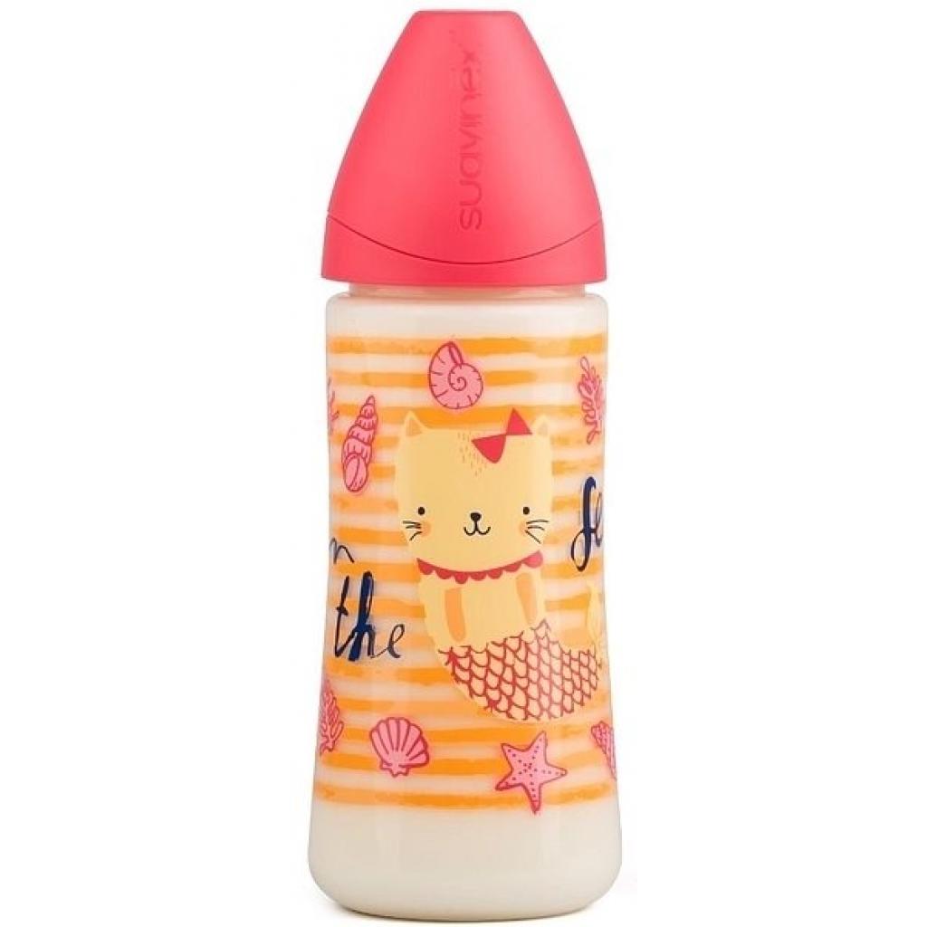 Пляшечка для годування Suavinex Морські історії 360 мл рожева (304003) - зображення 1