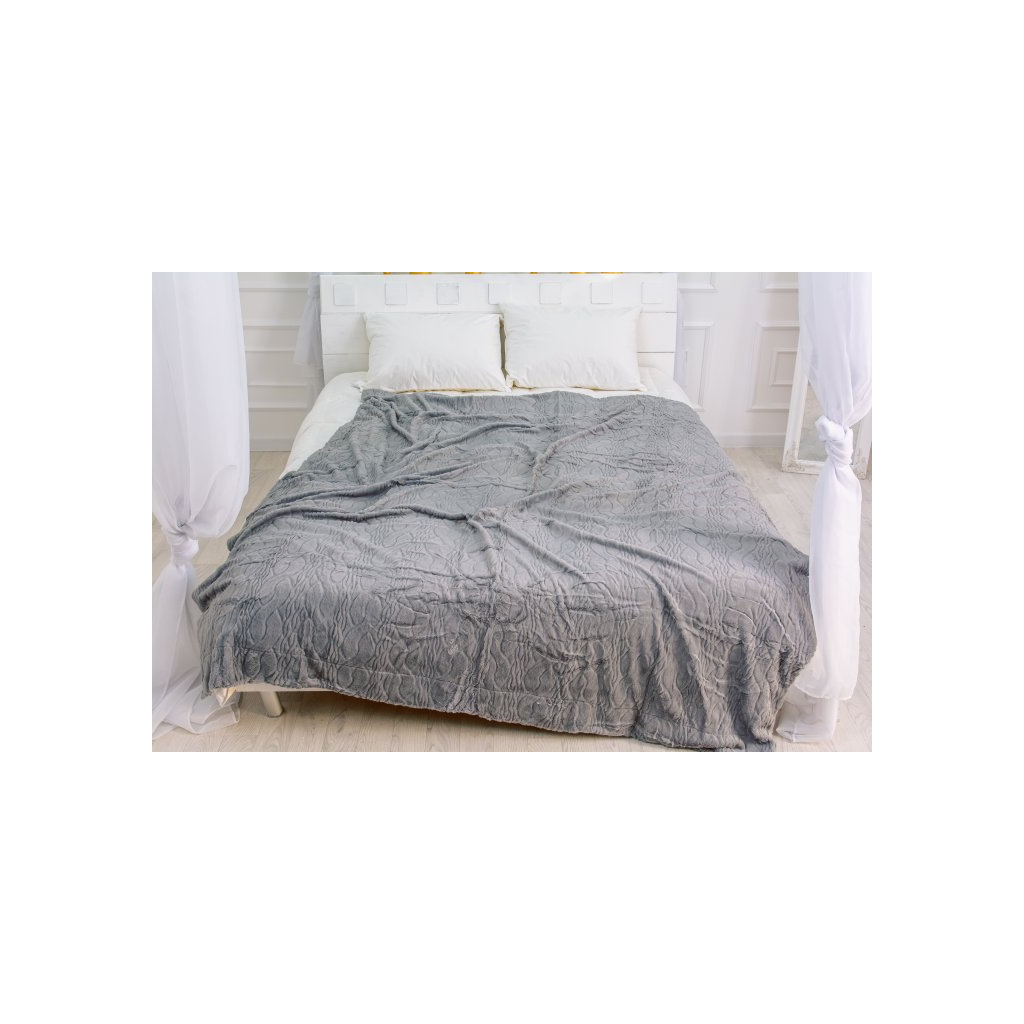 Плед MirSon 1007 Damask Light gray 200x230 (2200002981750) - зображення 1