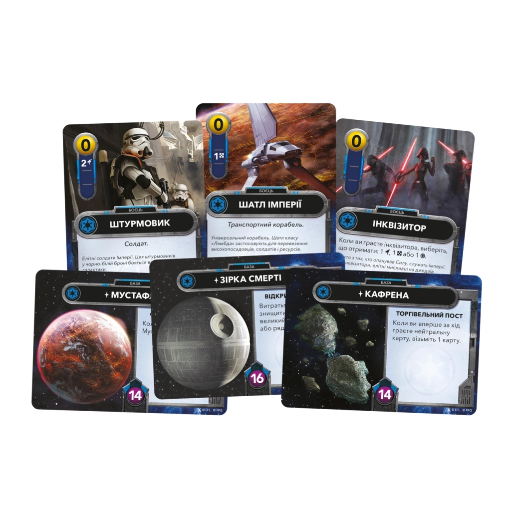 Настільна гра Geekach Games Зоряні війни. Колодобудівна гра (Star Wars: The Deckbuilding Game) (укр.) (GKCH168SW) - зображення 5